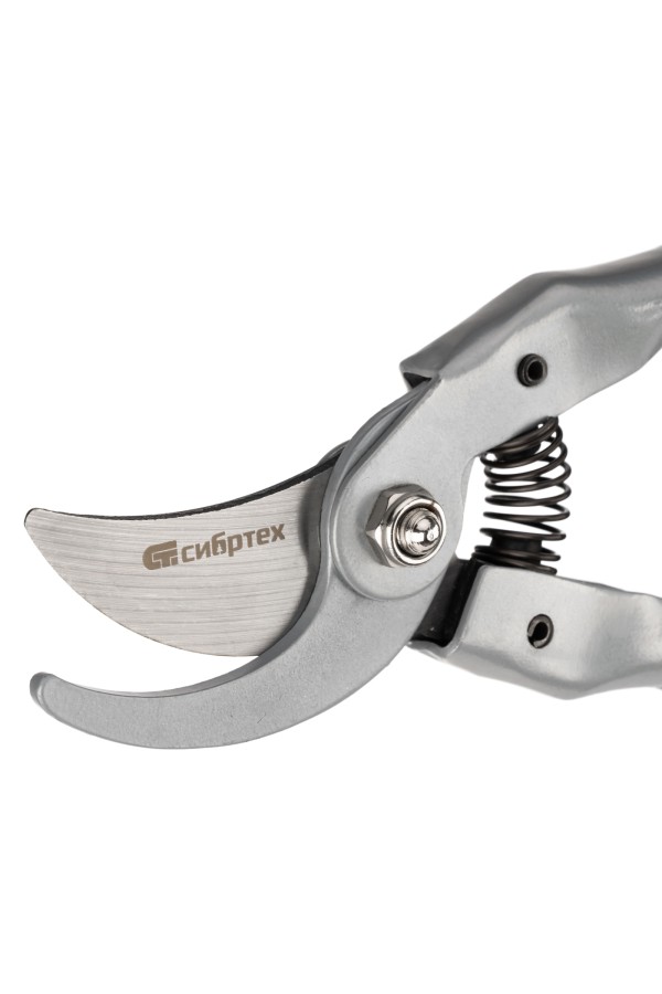 Секатор прямого реза, 225 мм, металлические рукоятки, нижняя в ПВХ-оболочке Сибртех