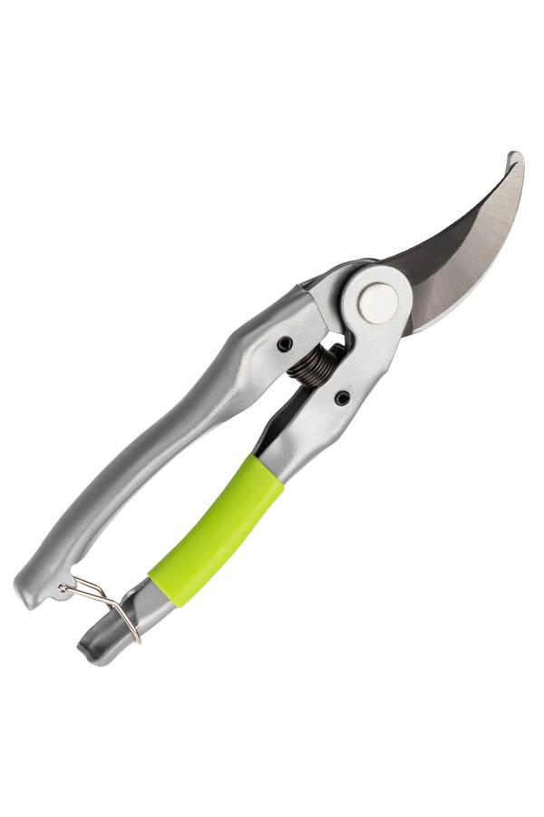 Секатор прямого реза, 225 мм, металлические рукоятки, нижняя в ПВХ-оболочке Сибртех