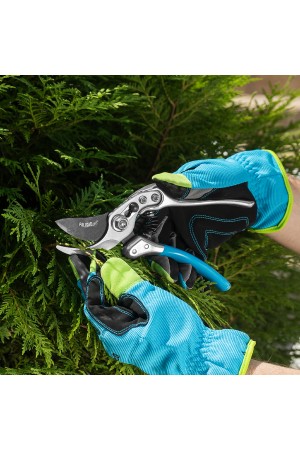 Секатор прямого реза, 230 мм, усиленный, нижняя рукоятка в ПВХ - оболочке, Luxe, Palisad