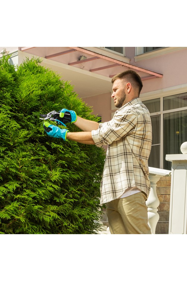 Секатор прямого реза, 230 мм, усиленный, нижняя рукоятка в ПВХ - оболочке, Luxe, Palisad