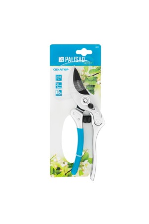 Секатор прямого реза, 230 мм, усиленный, нижняя рукоятка в ПВХ - оболочке, Luxe, Palisad