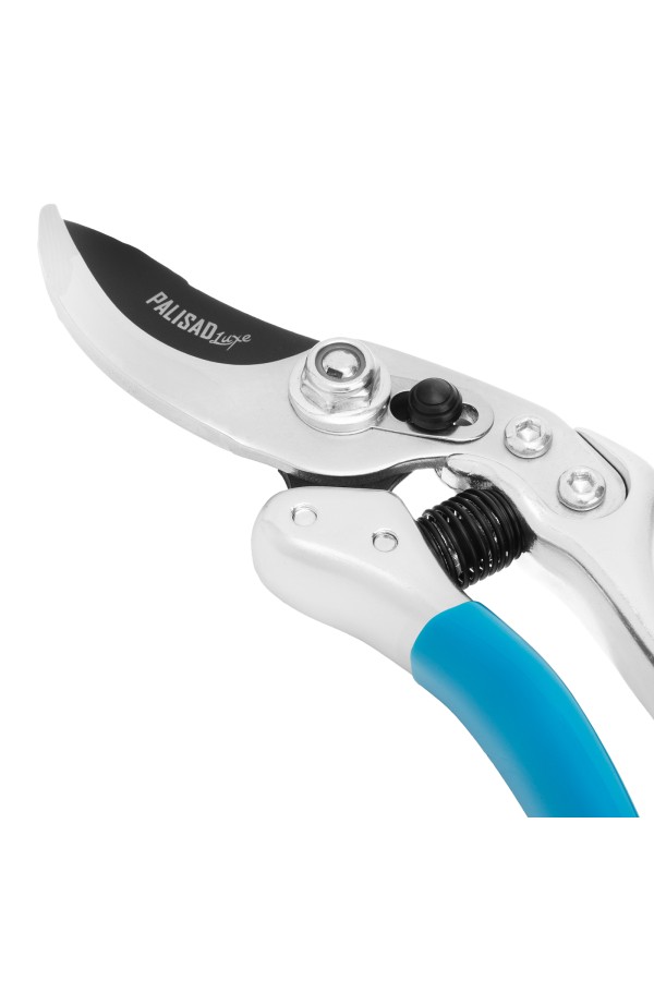 Секатор прямого реза, 230 мм, усиленный, нижняя рукоятка в ПВХ - оболочке, Luxe, Palisad