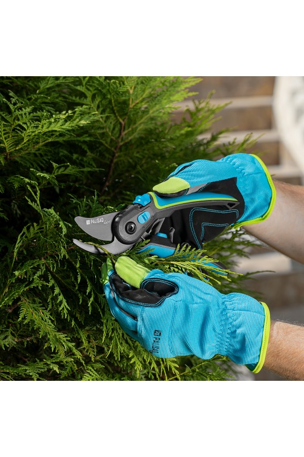 Секатор с наковальней, 205 мм, регулировка захвата, алюминиевые рукоятки, Luxe, Palisad