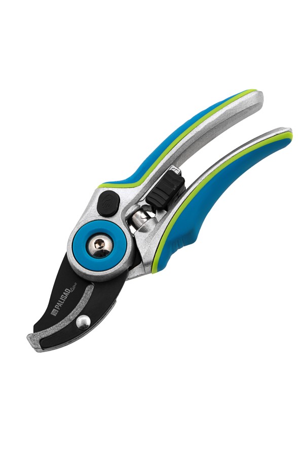 Секатор с наковальней, 205 мм, регулировка захвата, алюминиевые рукоятки, Luxe, Palisad