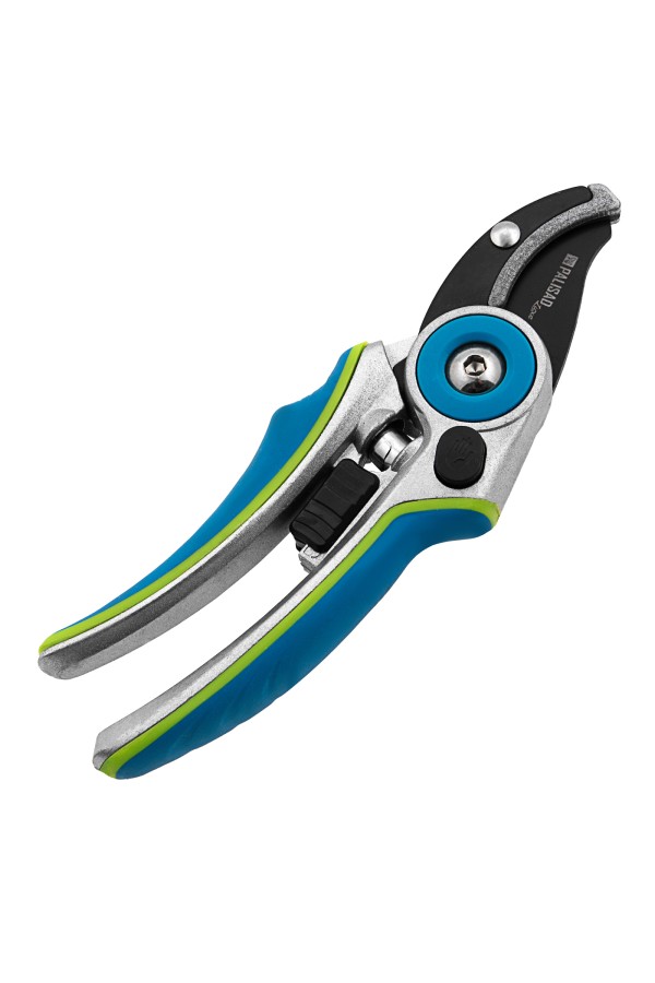 Секатор с наковальней, 205 мм, регулировка захвата, алюминиевые рукоятки, Luxe, Palisad