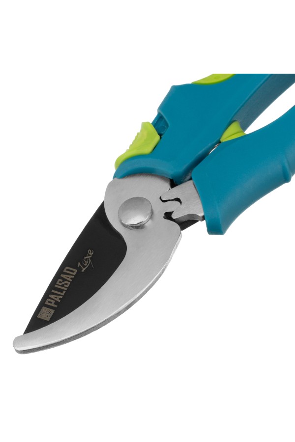 Секатор прямого реза, 215 мм, двухкомпонентные рукоятки, Luxe, Palisad