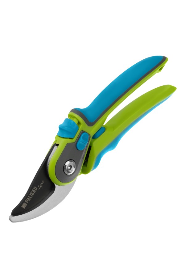 Секатор прямого реза, 225 мм, регулировка захвата, трехкомпонентные рукоятки, Luxe, Palisad