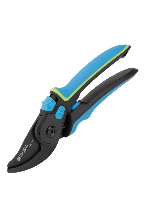 Секатор прямого реза, 225 мм, регулировка захвата, трехкомпонентные рукоятки, Luxe, Palisad
