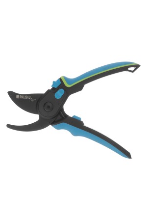 Секатор прямого реза, 225 мм, регулировка захвата, трехкомпонентные рукоятки, Luxe, Palisad