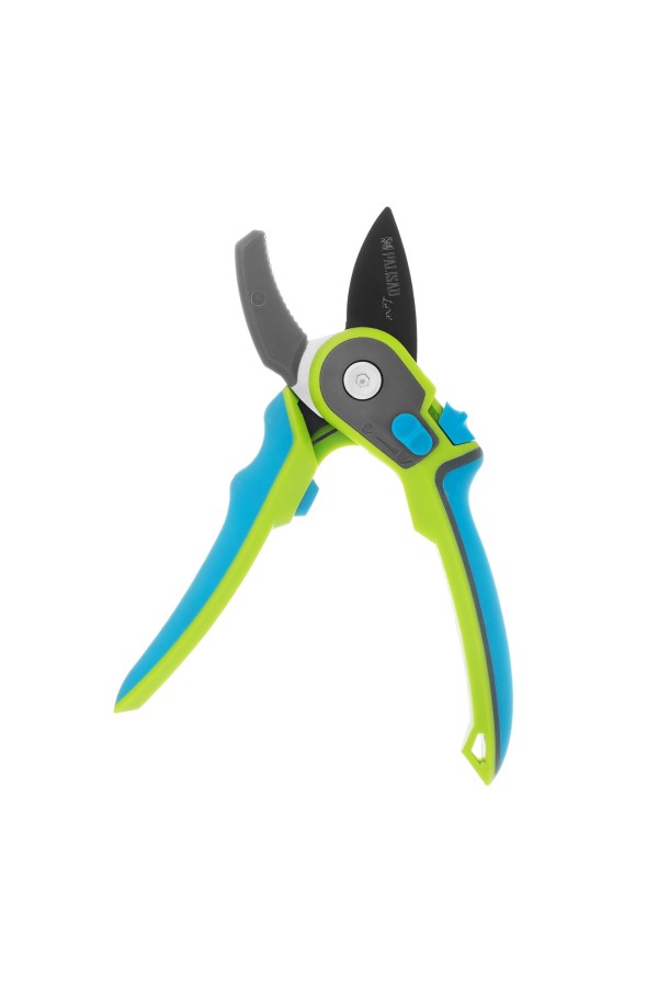 Секатор с наковальней, 220 мм, регулировка захвата, трехкомпонентные рукоятки, Luxe, Palisad