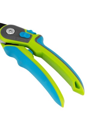 Секатор с наковальней, 220 мм, регулировка захвата, трехкомпонентные рукоятки, Luxe, Palisad