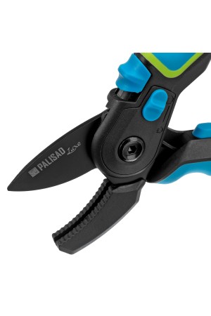 Секатор с наковальней, 220 мм, регулировка захвата, трехкомпонентные рукоятки, Luxe, Palisad