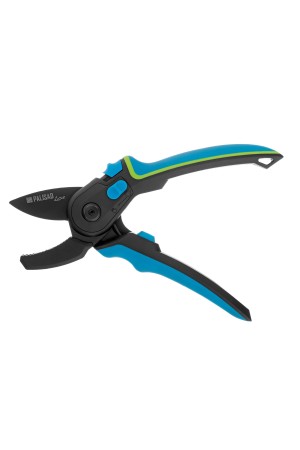 Секатор с наковальней, 220 мм, регулировка захвата, трехкомпонентные рукоятки, Luxe, Palisad