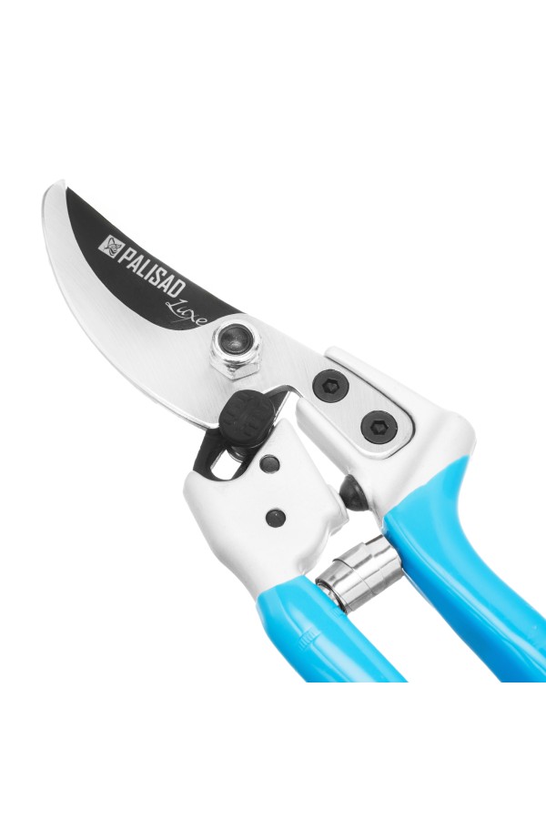 Секатор прямого реза, 210 мм, металлические рукоятки в ПВХ - оболочке, Luxe, Palisad