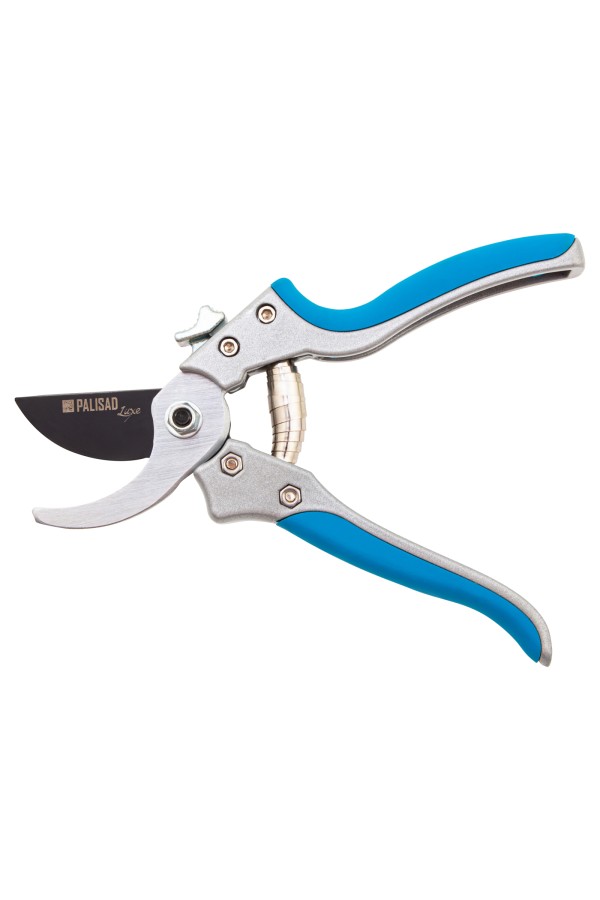 Секатор прямого реза, 205 мм, металлические обрезиненные рукоятки, Luxe, Palisad