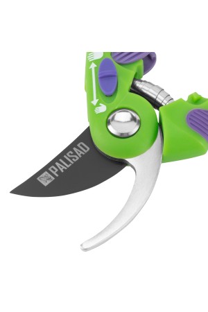 Секатор прямого реза, 215 мм, регулировка захвата, двухкомпонентные рукоятки, Palisad