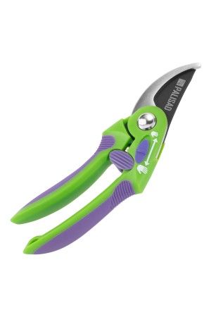 Секатор прямого реза, 215 мм, регулировка захвата, двухкомпонентные рукоятки, Palisad