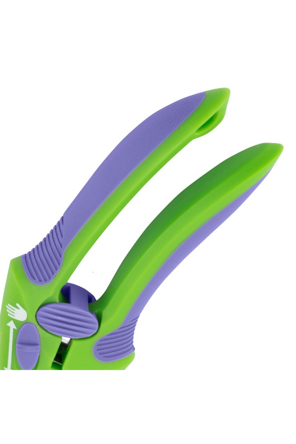 Секатор с наковальней, 215 мм, регулировка захвата, двухкомпонентные рукоятки, Palisad