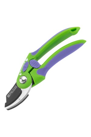 Секатор с наковальней, 215 мм, регулировка захвата, двухкомпонентные рукоятки, Palisad