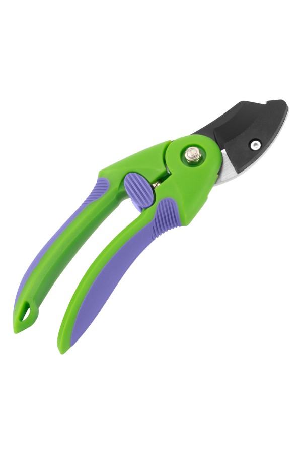 Секатор с наковальней, 215 мм, регулировка захвата, двухкомпонентные рукоятки, Palisad