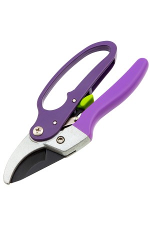 Секатор прямого реза, 200 мм, храповой механизм, металлические обрезиненные рукоятки, Palisad