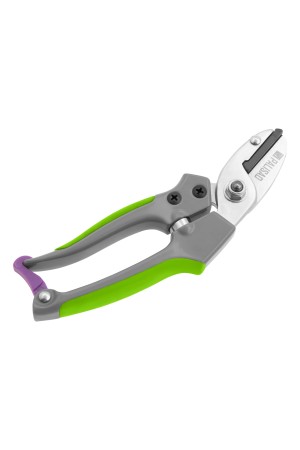 Секатор с наковальней, 170 мм, металлические обрезиненные рукоятки, Palisad