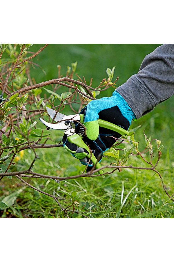 Секатор прямого реза, 185 мм, пластиковые рукоятки, Сибртех