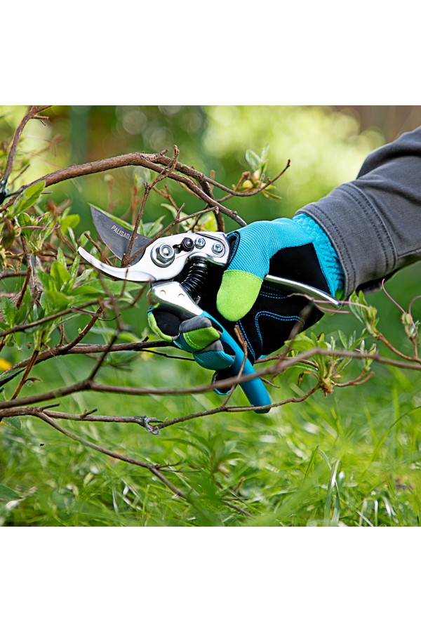 Секатор прямого реза, 210 мм, усиленный, нижняя рукоятка в ПВХ - оболочке, Luxe, Palisad