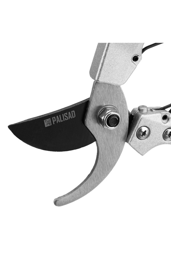 Секатор прямого реза, 180 мм, металлические обрезиненные рукоятки, Palisad