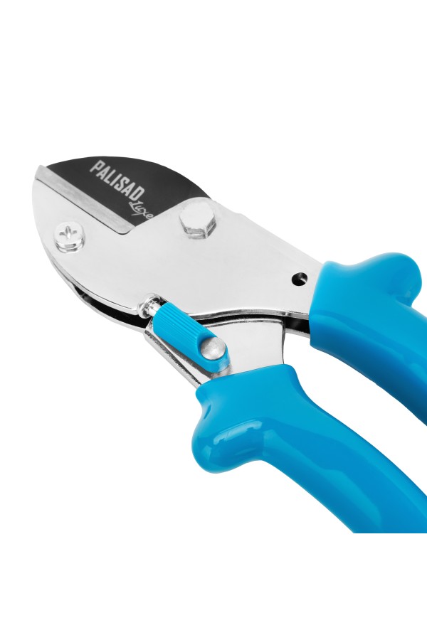 Секатор с наковальней, 170 мм, усиленный, рукоятки в ПВХ-оболочке, Luxe, Palisad