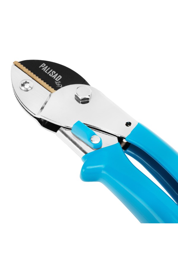 Секатор с наковальней, 205 мм, усиленный, рукоятки в ПВХ-оболочке, Luxe, Palisad