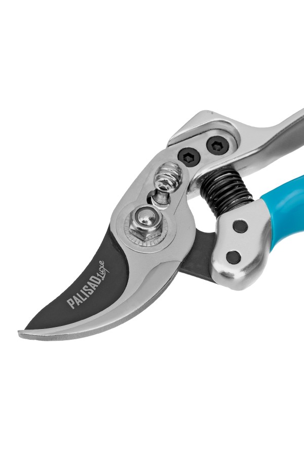 Секатор прямого реза, 170 мм, усиленный, нижняя рукоятка в ПВХ - оболочке, Luxe, Palisad