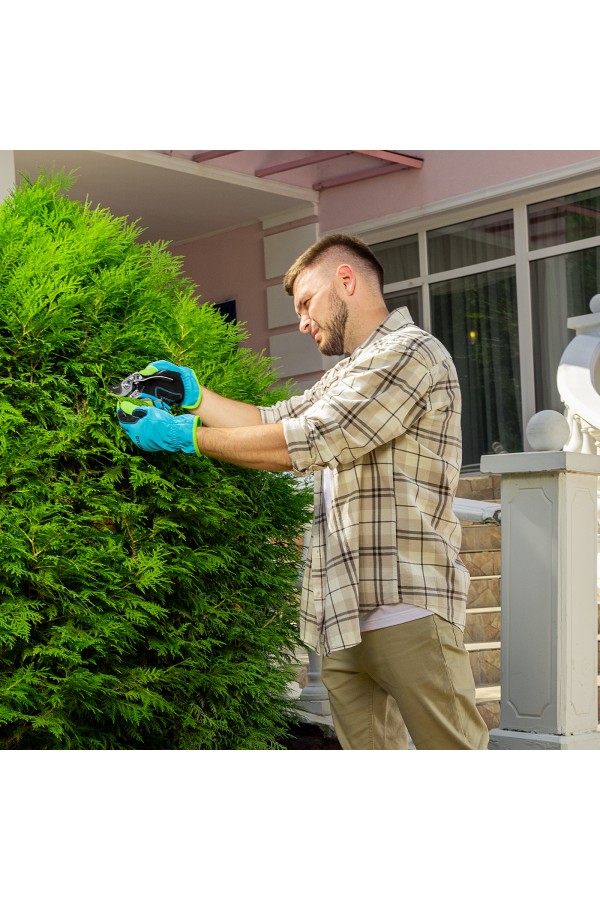 Секатор прямого реза, 170 мм, усиленный, нижняя рукоятка в ПВХ - оболочке, Luxe, Palisad