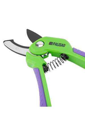 Секатор с наковальней, 210 мм, шестеренный привод, двухкомпонентные рукоятки, Palisad