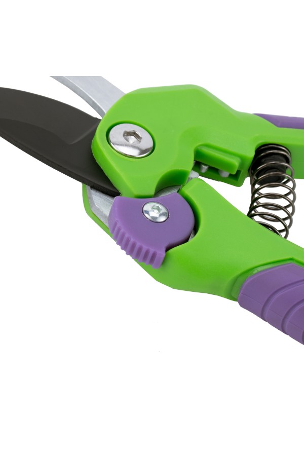 Секатор прямого реза, 210 мм, шестеренный привод, двухкомпонентные рукоятки, Palisad