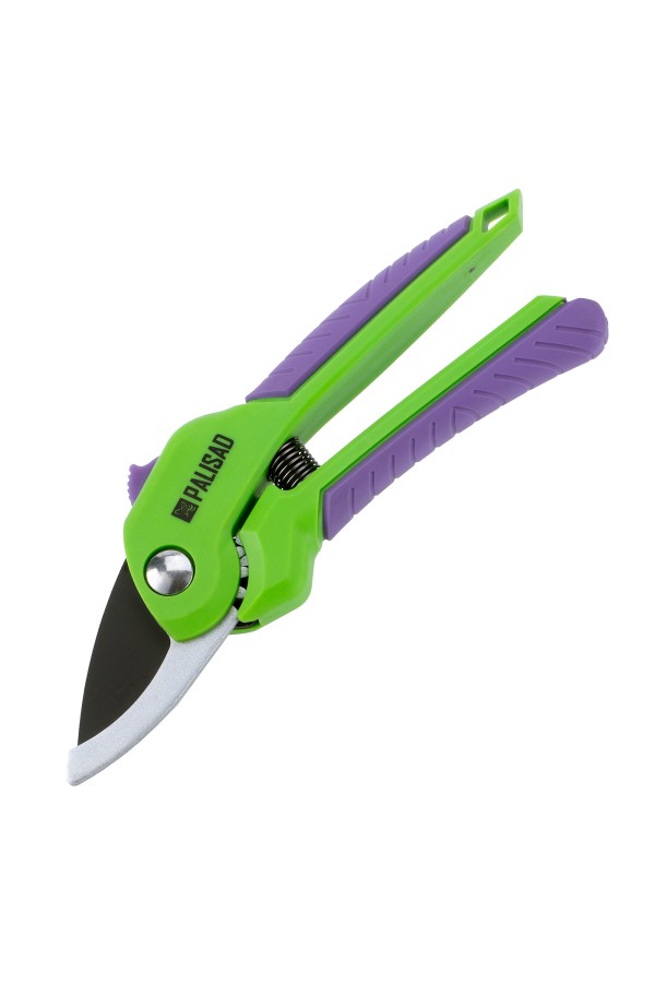 Секатор прямого реза, 210 мм, шестеренный привод, двухкомпонентные рукоятки, Palisad