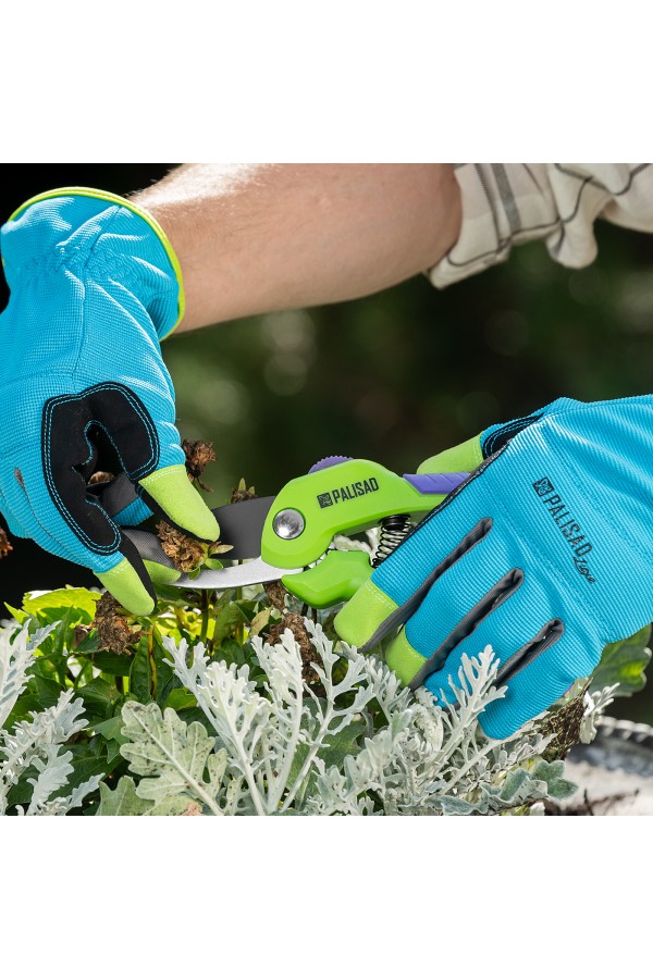 Секатор прямого реза, 210 мм, шестеренный привод, двухкомпонентные рукоятки, Palisad