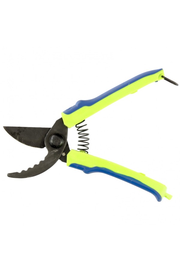 Секатор прямого реза, 220 мм, зубчатый, пластиковые рукоятки, Горизонт, Сибртех