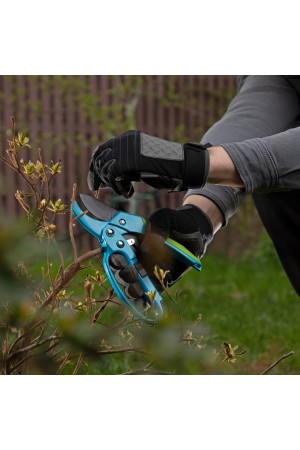 Секатор прямого реза, 200 мм, храповой механизм, металлические обaрезиненные рукоятки, Luxe, Palisd