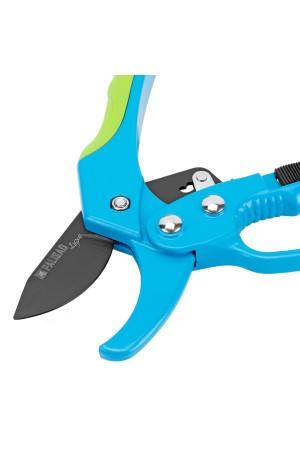 Секатор прямого реза, 200 мм, храповой механизм, металлические обaрезиненные рукоятки, Luxe, Palisd