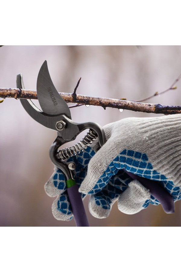 Секатор прямого реза 200 мм, обрезиненные рукоятки, Palisad