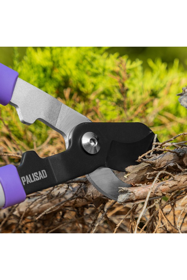 Сучкорез с наковальней, 540 -705 мм, телескопические стальные обрезиненные рукоятки, Palisad