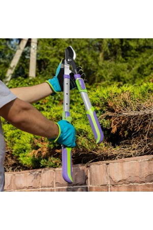 Сучкорез с наковальней, 540 -705 мм, телескопические стальные обрезиненные рукоятки, Palisad