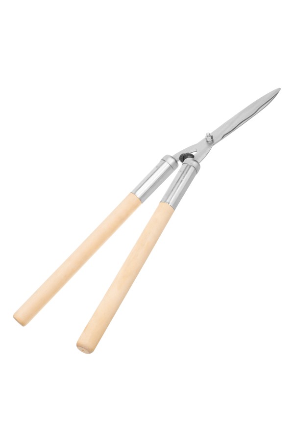 Кусторез, 650 мм, волнистые лезвия, деревянные рукоятки, Горизонт,