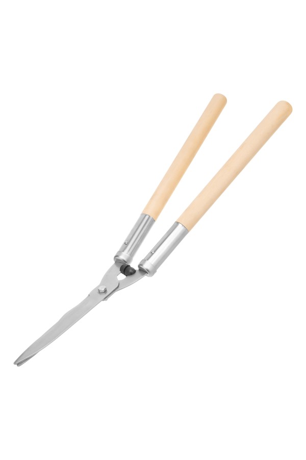 Кусторез, 650 мм, волнистые лезвия, деревянные рукоятки, Горизонт,