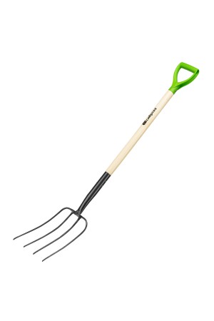 Вилы 4-рогие, сенные, кованые, 210х340х1260 мм, деревянный лакированный черенок Сибртех