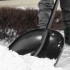 Лопата для уборки снега пластиковая, 400х417х1390 мм, алюминиевый черенок Palisad