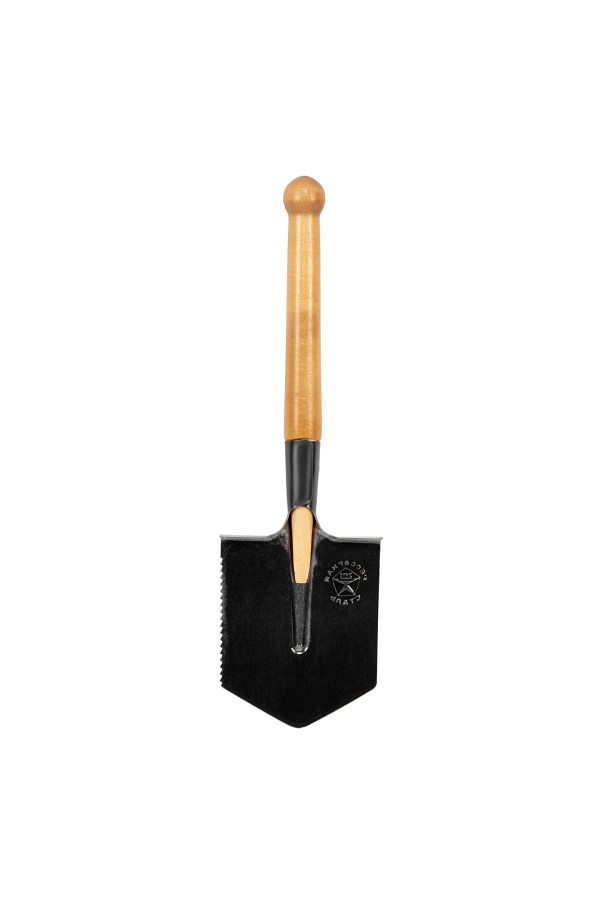 Лопата саперная, 150х180х510 мм, деревянный черенок, с зубьями, Сибртех