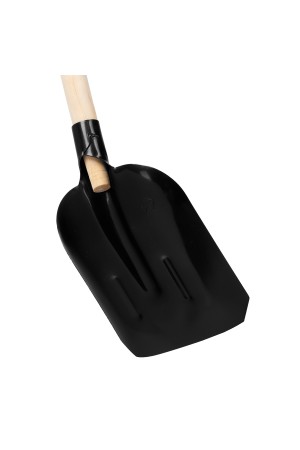 Лопата совковая, 230х280х1400 мм, ребра жесткости, деревянный черенок, Россия