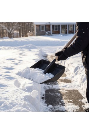 Лопата для уборки снега пластиковая, 420 х 425 мм, без черенка, Россия, Сибртех